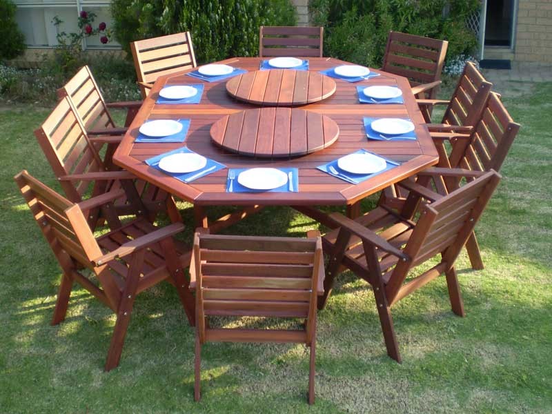 Round Garden Table With Lazy Susan Off 58, Round Patio Table With Lazy Susan